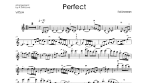 Ed Sheeran – Perfect Violin Backing Track & Music Sheet