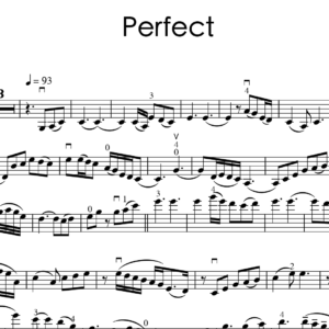 Ed Sheeran – Perfect Violin Backing Track & Music Sheet