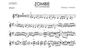 The Cranberries – Zombie | Violin Sheet Music + Backing Tracks