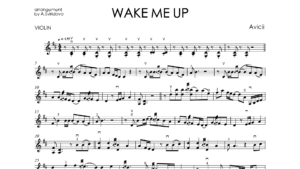 Avicii – Wake Me Up | Violin Backing Track & Music Sheet