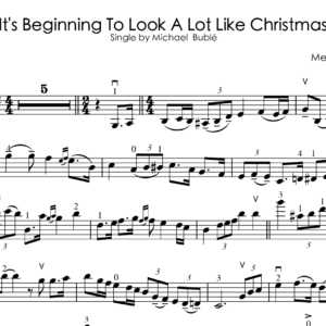 Michael Bublé – It’s Beginning to Look a Lot Like Christmas | Violin Music Sheet