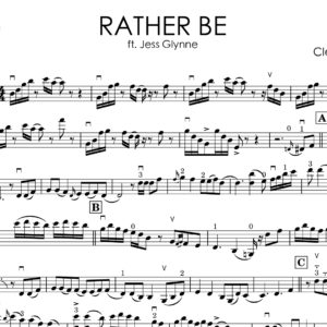 Clean Bandit – Rather Be | Violin Music Sheet