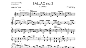 Fazıl Say – Kumru Ballad | Violin & Mandolin Duo Music Sheets