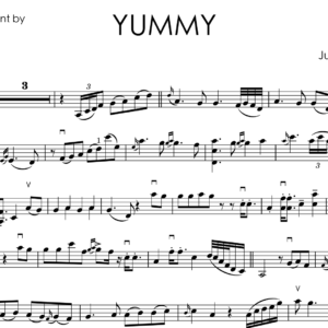 Justin Bieber – Yummy | Violin Music Sheet