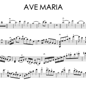 Giulio Caccini – Ave Maria | Violin Music Sheet