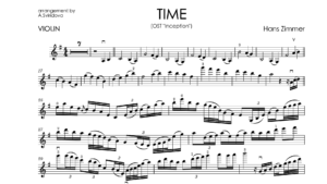 Hans Zimmer – Time (Inception) | Orchestral Backing Track & Violin Sheet Music