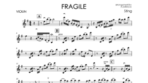 Sting – Fragile | Violin Sheet Music (PDF) + Violin Cover MP3