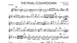 Europe – The Final Countdown | Violin Music Sheet