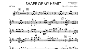 Sting – Shape of My Heart | Violin Sheet Music (PDF) + Violin Cover MP3