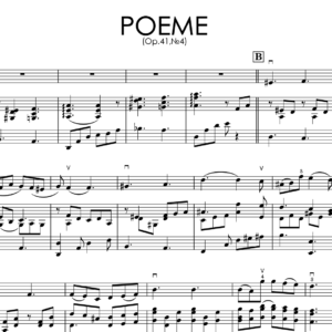 Z. Fibich – Poème | Violin & Piano Sheet Music + Piano Backing Tracks