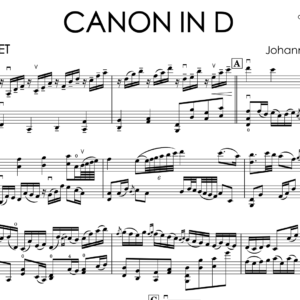 J.Pachelbel - Canon in D | Music Sheet for a Violin Duet