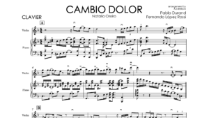 N. Oreiro – Cambio Dolor | Violin & Piano Sheet Music + Backing Tracks