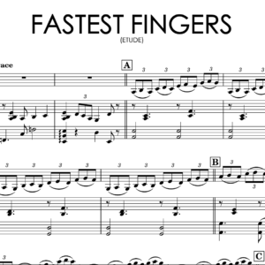 Aleksandra Sviridova – Etude “Fastest Fingers” | Violin & Piano Sheet Music + Backing Tracks