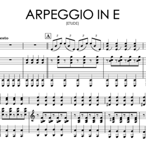 Aleksandra Sviridova – Etude “Arpeggio in E” | Violin & Piano Sheet Music with Backing Tracks