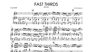 Aleksandra Sviridova – Etude “Fast Thirds” | Violin & Piano Sheet Music + Backing Tracks