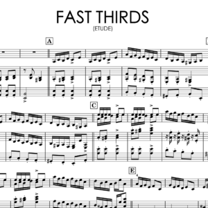 Aleksandra Sviridova – Etude “Fast Thirds” | Violin & Piano Sheet Music + Backing Tracks