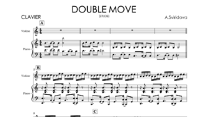 Aleksandra Sviridova – Etude “Double Move” | Violin & Piano Sheet Music + Backing Tracks