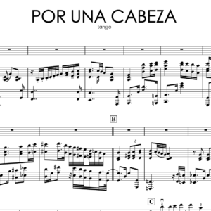 Carlos Gardel – Tango “Por una Cabeza” | Violin & Piano Sheet Music + Backing Track