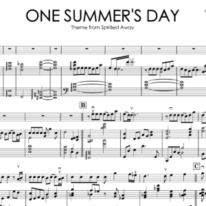 Joe Hisaishi – Spirited Away “One Summer’s Day” | Violin & Piano Music Sheets + Backing Tracks