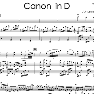 J.Pachelbel - Canon in D | Violin & Piano Music Sheets + Piano Backing Tracks