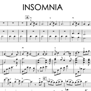 Aleksandra Sviridova – Insomnia | Violin & Piano Sheet Music & Backing Track