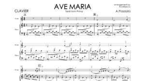 Astor Piazzolla – Ave Maria “Tanti Anni Prima” | Violin & Piano Sheet Music + Backing Tracks