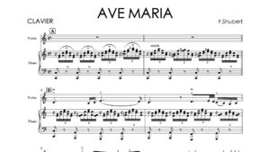 Franz Schubert – Ave Maria | Violin & Piano Sheet Music + Backing Tracks