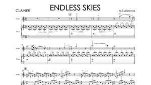 Aleksandra Sviridova – Endless Skies | Original Violin & Piano Sheet Music with Backing Tracks