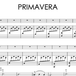 Ludovico Einaudi – Primavera | Violin & Piano Sheet Music + Backing Track