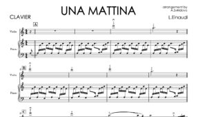 Ludovico Einaudi – Una Mattina | Violin & Piano Sheet Music + Backing Track