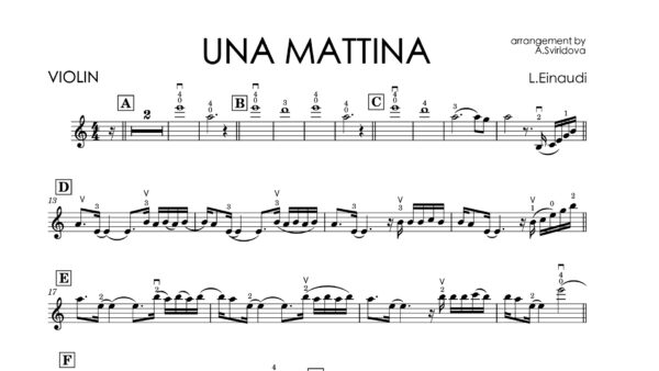 L.Einaudi - Una Mattina (violin & piano) - Image 2
