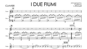 Ludovico Einaudi – I Due Fiumi | Violin & Piano Sheet Music + Piano Backing Tracks
