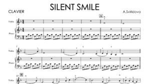 Aleksandra Sviridova – Silent Smile | Original Violin & Piano Sheet Music + Backing Tracks
