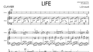 Ludovico Einaudi – Life | Violin & Piano Sheet Music + Backing Track
