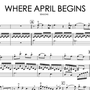 Aleksandra Sviridova – Where April Begins - from 'Seasons' | Original Violin & Piano Sheet Music + Backing Tracks